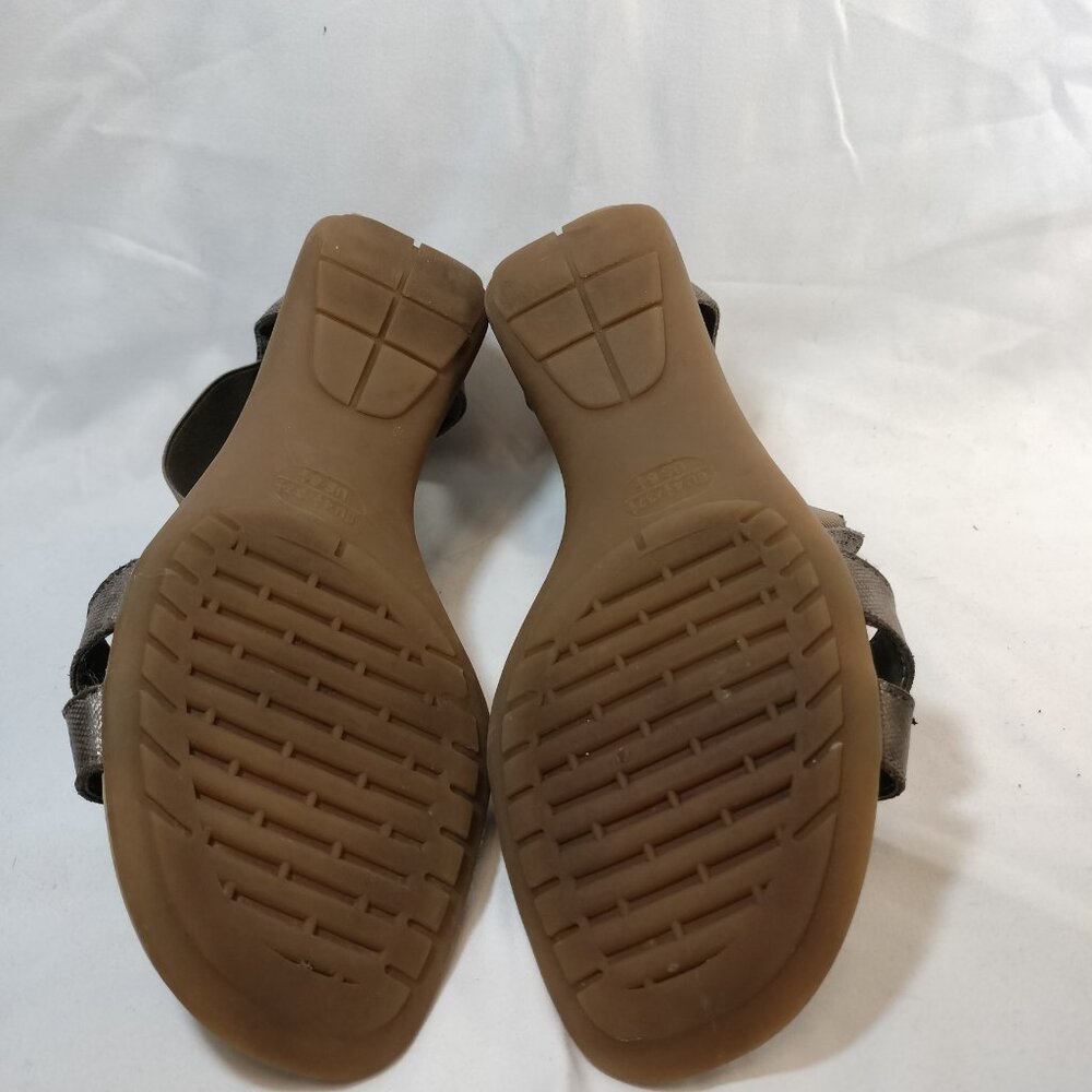 THE FLEXX Metalic Leather T-bar Sandals - Picture 6 of 8